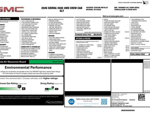 New 2026 GMC Sierra 3500 SLT w/ SLT Convenience Package AWD/4WD image 4
