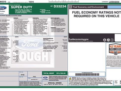 Certified 2020 Ford F250 Lariat w/ Tremor Off-Road Package AWD/4WD image 6