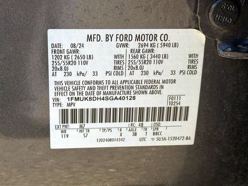 Used 2025 Ford Explorer Active w/ Active Comfort Package AWD/4WD image 34