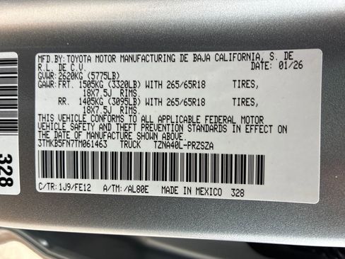 New 2026 Toyota Tacoma TRD Sport image 34