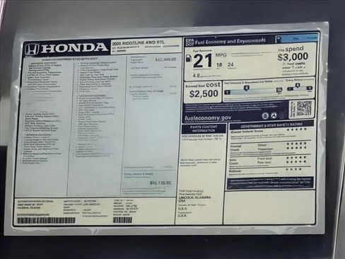 New 2025 Honda Ridgeline RTL image 18