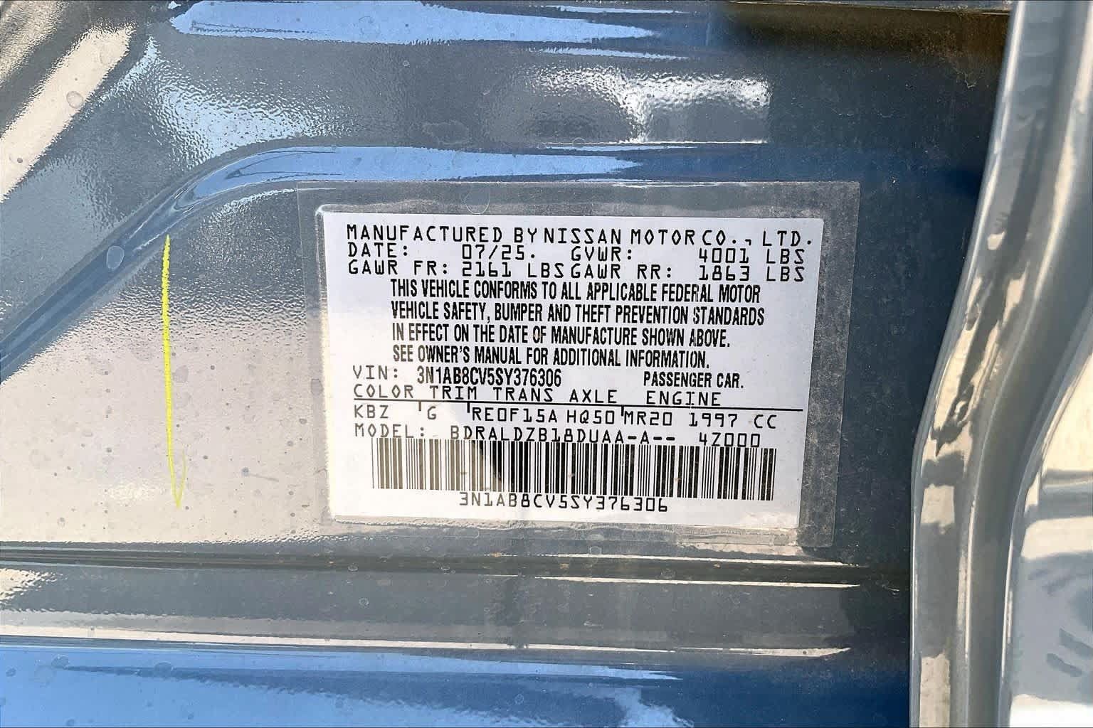 Certified 2025 Nissan Sentra SV w/ All-Weather Package FWD image 31