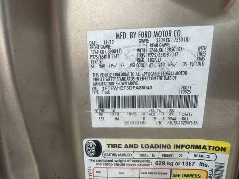 Used 2013 Ford F150 XLT w/ Luxury Equipment Group AWD/4WD image 31
