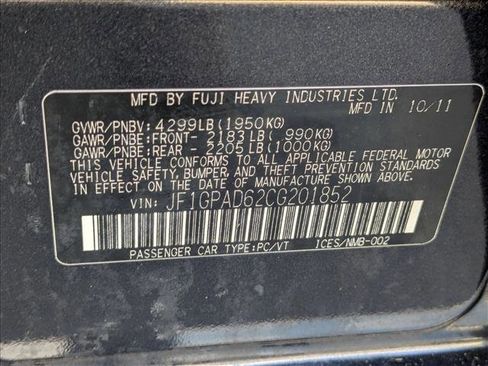 Used 2012 Subaru Impreza 2.0i Premium image 21