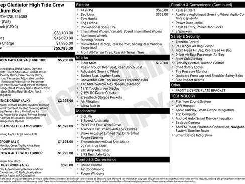 New 2025 Jeep Gladiator Sport image 42