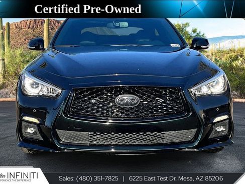 Used 2023 INFINITI Q50 Red Sport 400 w/ Black Opal Edition image 3