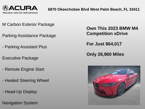 Used 2023 BMW M4 xDrive Competition w/ M Carbon Exterior Package image 6
