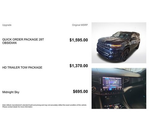 Used 2023 Jeep Grand Wagoneer Series III w/ Quick Order Packagew 28T AWD/4WD image 3