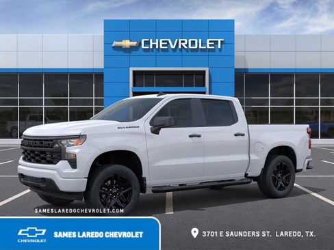 New 2026 Chevrolet Silverado 1500 Custom w/ Turbomax Blackout Package RWD image 2