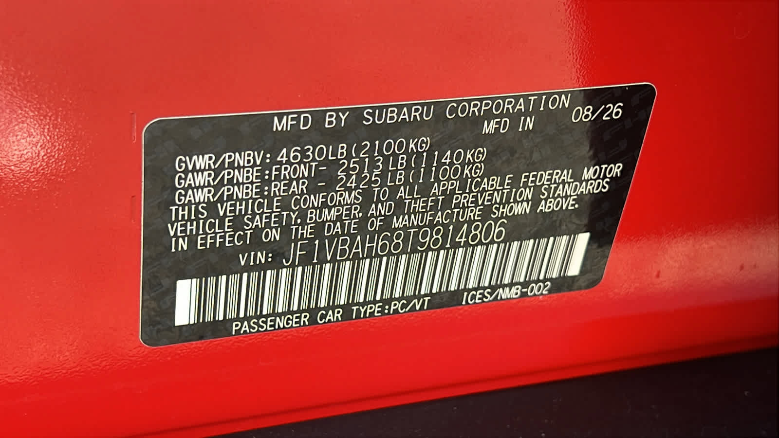 New 2026 Subaru WRX Premium AWD/4WD image 30