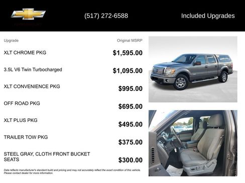 Used 2012 Ford F150 XLT w/ XLT Chrome Pkg image 5