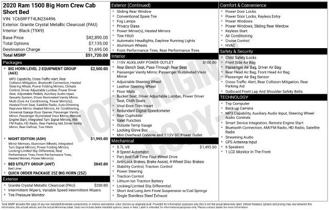 Used 2020 RAM 1500 Big Horn AWD/4WD image 34