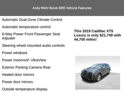 Used 2019 Cadillac XT5 Luxury FWD image 12