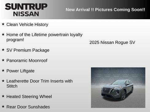 Used 2025 Nissan Rogue SV w/ SV Premium Package FWD image 6