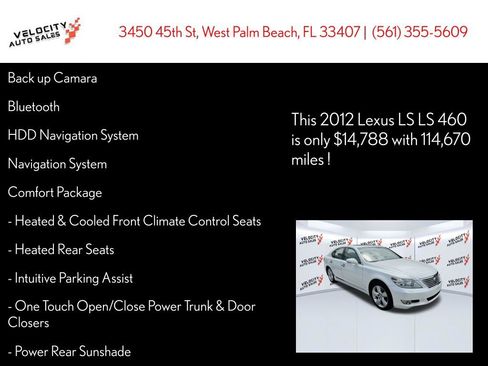 Used 2012 Lexus LS 460 w/ Comfort Pkg RWD image 25