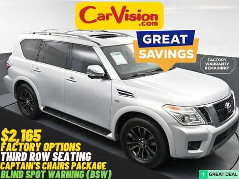 Used 2019 Nissan Armada Platinum w/ Captain's Chairs Package RWD image 1