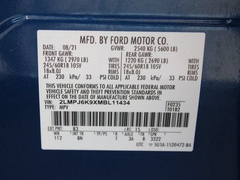 Used 2021 Lincoln Nautilus Reserve w/ Cargo Utility Package FWD image 31