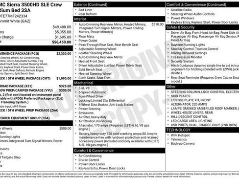 Used 2021 GMC Sierra 3500 SLE w/ SLE Convenience Package image 7