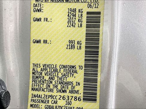 Used 2012 Nissan Altima 2.5 S w/ 2.5S Premium Pkg image 32