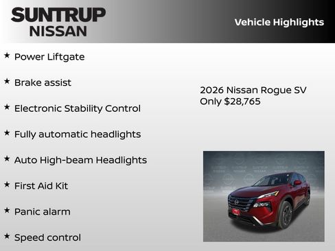 New 2026 Nissan Rogue SV image 30