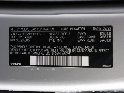 Certified 2023 Volvo XC90 B5 Core w/ Protection Package Premier image 16