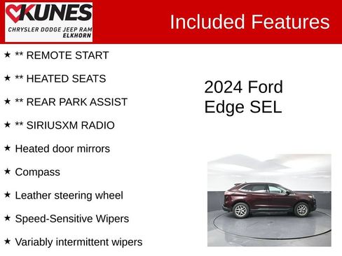 Used 2024 Ford Edge SEL AWD/4WD image 2