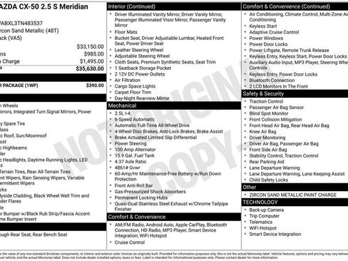 New 2026 MAZDA CX-50 Meridian Edition w/ Weather Package AWD/4WD image 34