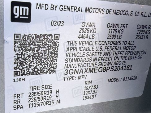 Certified 2023 Chevrolet Equinox RS FWD image 20