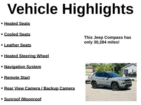 Used 2023 Jeep Compass Latitude w/ Sun and Sound Group AWD/4WD image 36