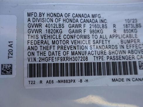 Used 2024 Honda Civic Touring image 35