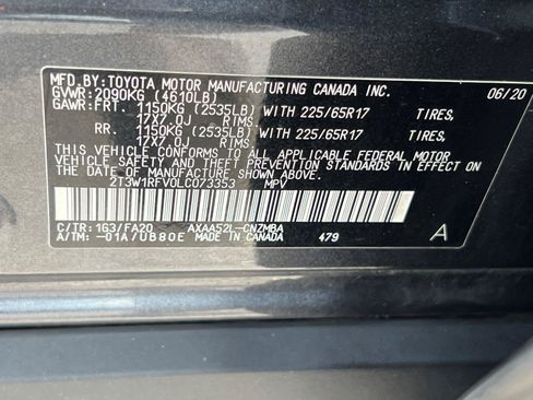 Used 2020 Toyota RAV4 XLE w/ Convenience Package FWD image 33