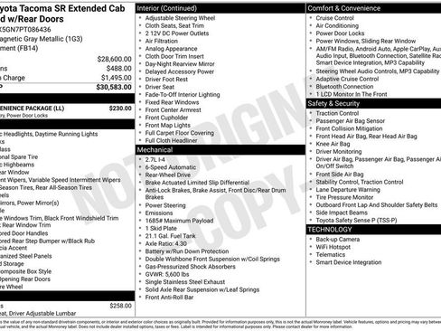 Used 2023 Toyota Tacoma SR w/ SR Convenience Package image 2