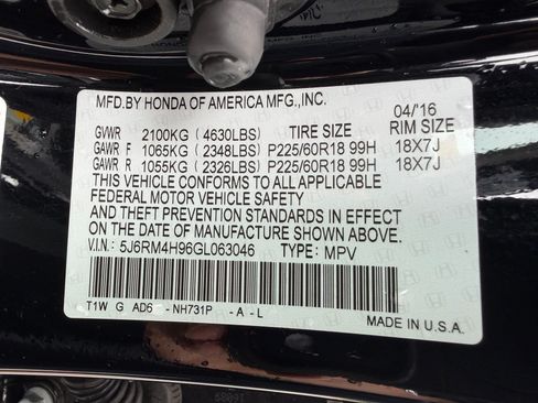 Used 2016 Honda CR-V Touring image 22