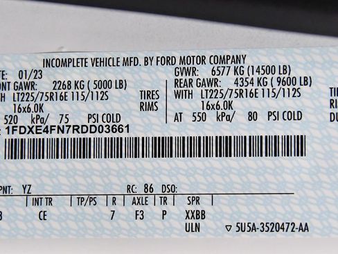 Used 2024 Ford E-450 and Econoline 450 Super Duty w/ Driver's Safety Package RWD image 9