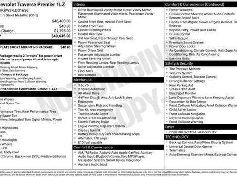 Used 2019 Chevrolet Traverse Premier image 38