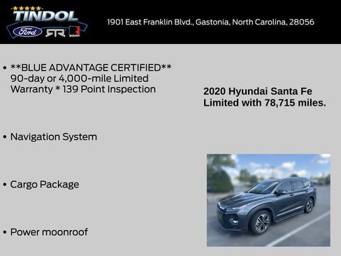 Used 2020 Hyundai Santa Fe Limited w/ Cargo Package FWD image 12