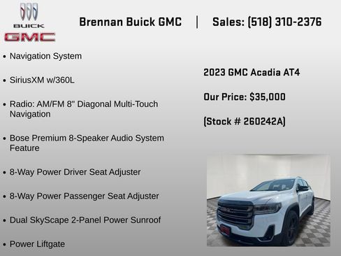 Certified 2023 GMC Acadia AT4 AWD/4WD image 6