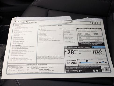 New 2026 Audi A3 2.0T Premium image 18