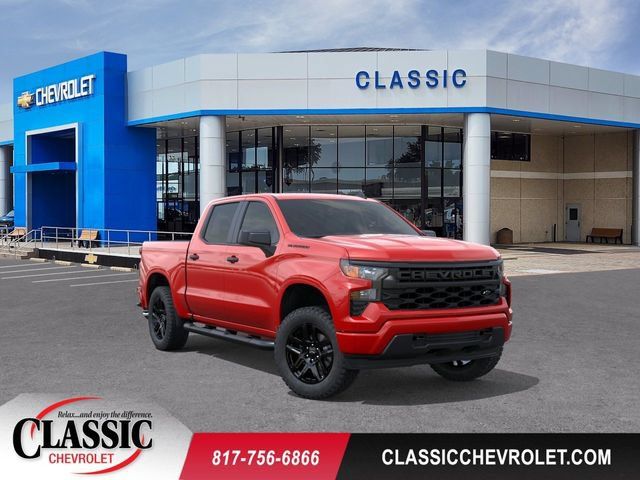 New 2026 Chevrolet Silverado 1500 Custom w/ Turbomax Blackout Package RWD image 1