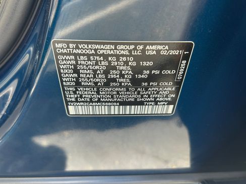 Certified 2021 Volkswagen Atlas SE w/ Towing Package FWD image 25