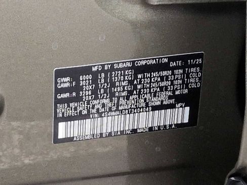 New 2026 Subaru Ascent Bronze Edition image 38