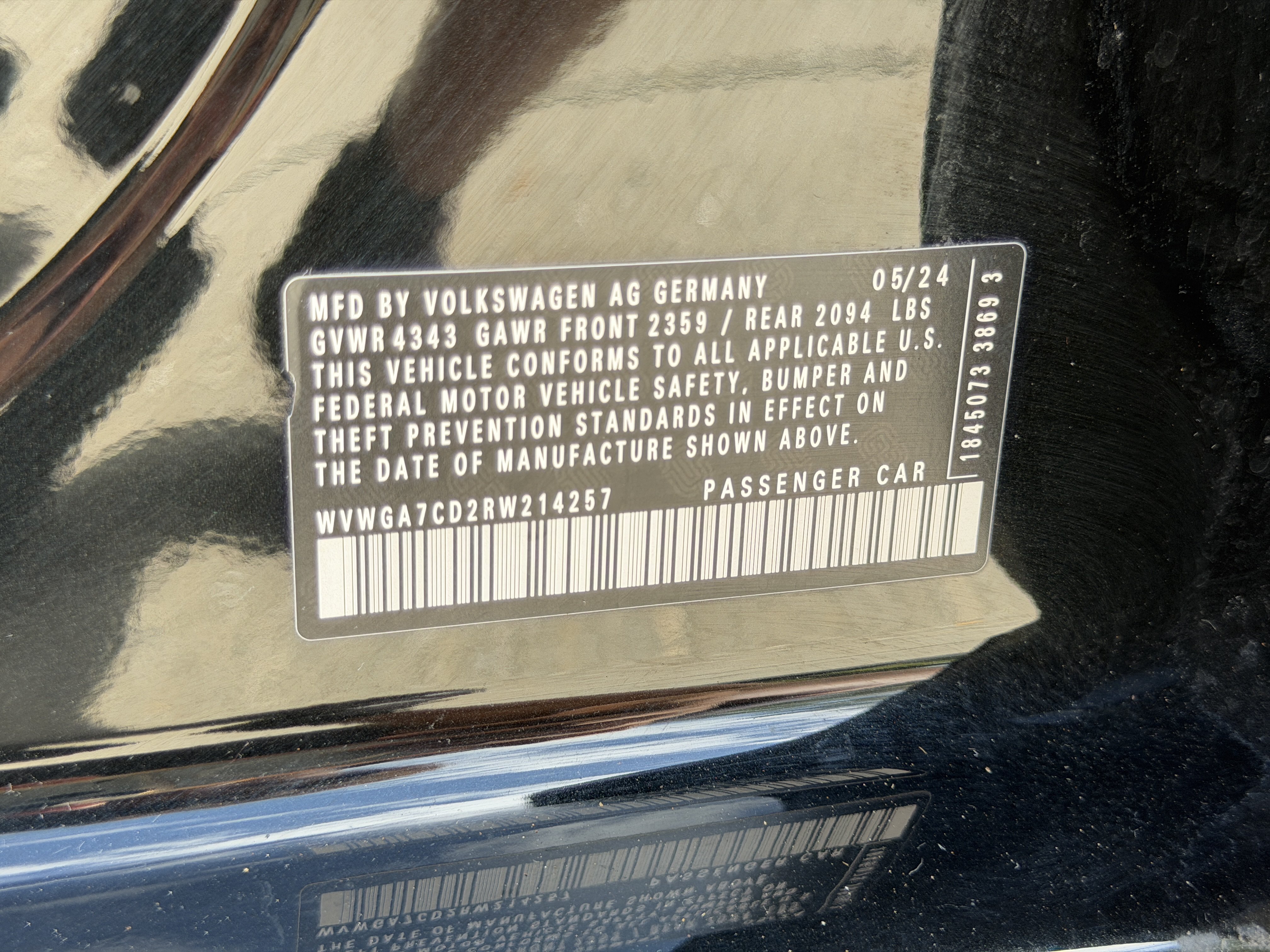 Certified 2024 Volkswagen GTI S FWD image 20