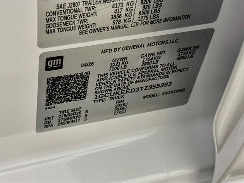 Certified 2026 Chevrolet Silverado 1500 RST w/ LPO, Dark Essentials Package AWD/4WD image 30