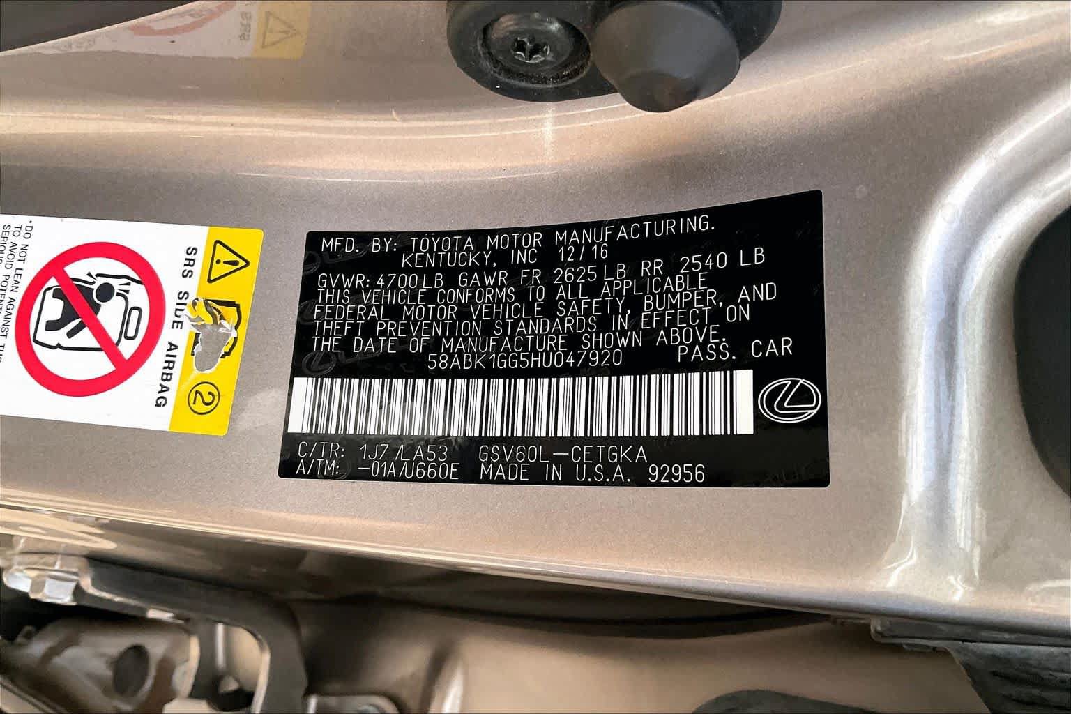 Used 2017 Lexus ES 350 w/ Navigation System Package FWD image 30