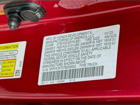 New 2026 Honda Ridgeline TrailSport+ image 23