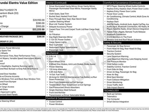 Used 2020 Hyundai Elantra Value Edition w/ Winter Weather Package image 2