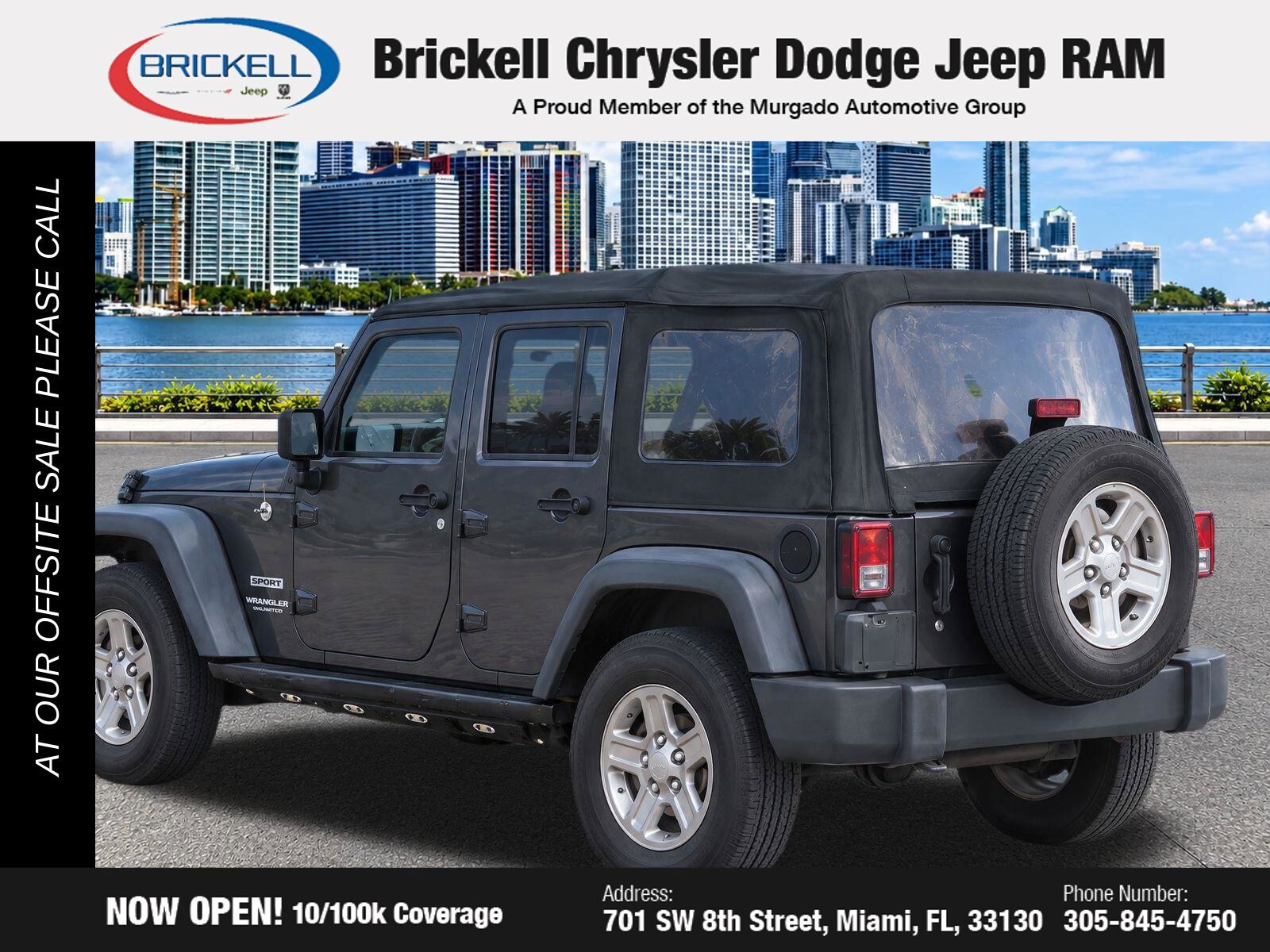 Used 2017 Jeep Wrangler Unlimited Sport w/ Connectivity Group AWD/4WD image 3