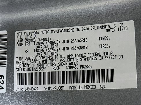 New 2026 Toyota Tacoma TRD Off-Road image 12