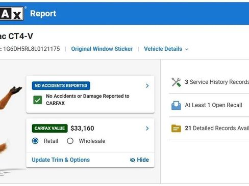 Used 2020 Cadillac CT4 V w/ Climate Package AWD/4WD image 13