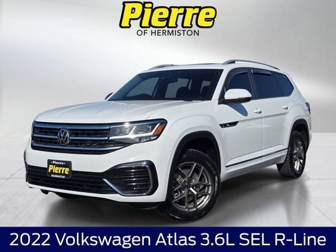Used 2022 Volkswagen Atlas SEL R-Line AWD/4WD image 1